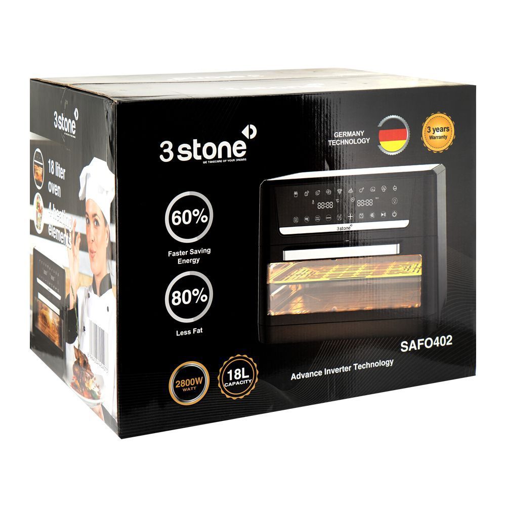 3Stone 18 liter Air fryer oven