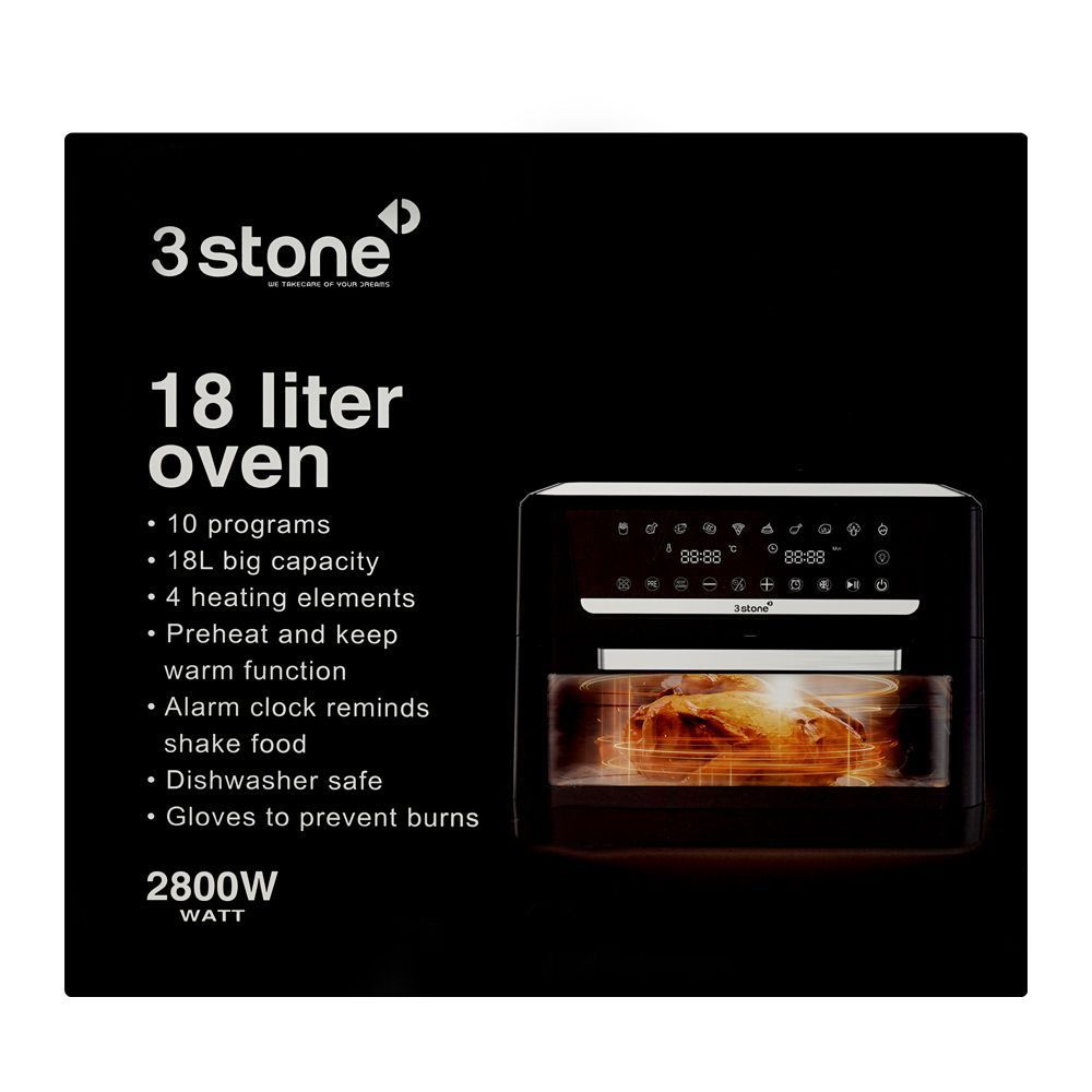 3Stone 18 liter Air fryer oven